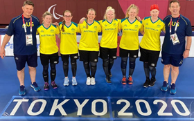 Image of Goalball Streamed from Tokyo! Celebrating success, teamwork and inclusion.
