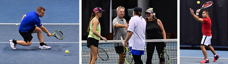 Image of Great competition at the Blind & Low Vision Tennis State Championships 2022.