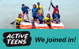 Image of Stand Up Paddle Boarding. We joined in!