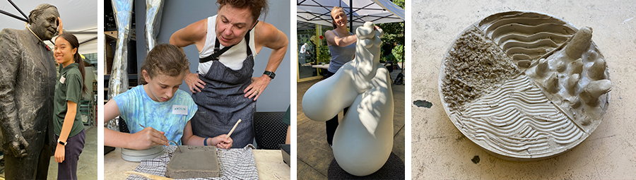 Image of Tactile exploration and sculpture workshop. We joined in!