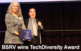 Image of BSRV's virtual programs highlighted in TechDiversity Awards.