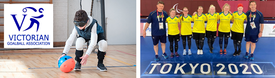 Image of Goalball Streamed from Tokyo! Celebrating success, teamwork and inclusion.