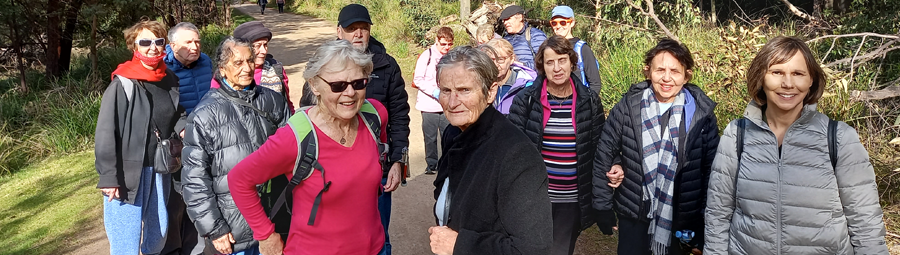 Image of Lysterfield Lake Park group walk. We joined in!