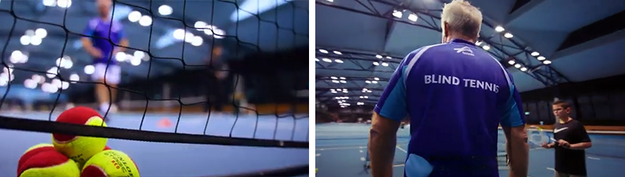 Image of Celebrating Australia's first vision impaired tennis coach trainees.