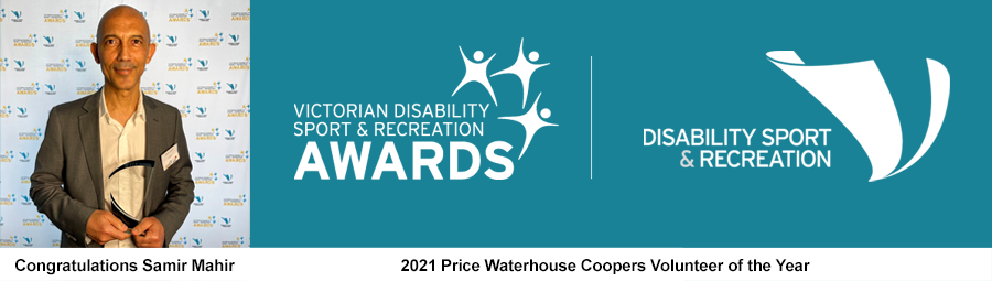 Image of Congratulations to Samir Mahir - Volunteer of the Year at the Disability Sport & Recreation Awards