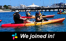 Image of A beautiful day for a kayaking adventure. We joined in!