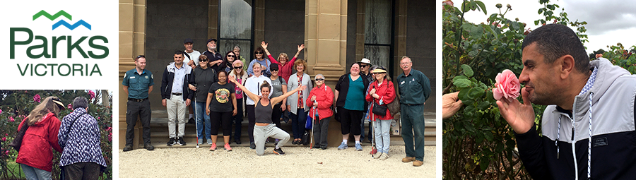Image of A fantastic tour of the Werribee State Rose Garden. We joined in!