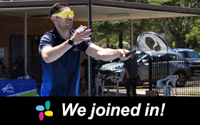 Image of Wangaratta Come and try Blind Tennis Day. We joined in!