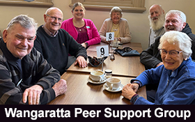 Image of Wangaratta Peer Support Group. Please join us.