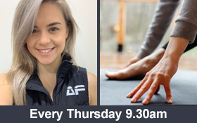 Image of Zoom Gentle Pilates and Balance sessions every Thursday at 9.30am. Join in.