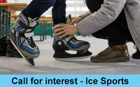 Image of Blind and low vision ice sports. Join us and join in.