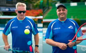 Image of Adam and Rob share their journeys to becoming two of the first legally blind tennis coaches in the world.