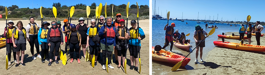 Image of A beautiful day for a kayaking adventure. We joined in!