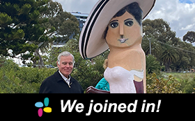 Image of Exploring the delights of Geelong. We joined in!