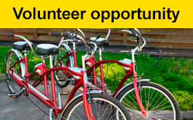 Image of Join us as a volunteer tandem bike pilot in Geelong for weekly rides.