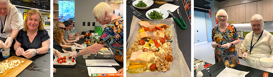 Image of Cooking and connection with heart healthy recipes. We Joined In!