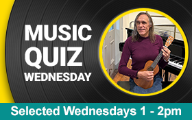 Image of Join us for a fab 1 hour Music Quiz on Wednesdays.