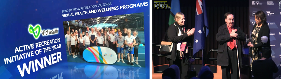 Image of BSRV receives the ‘VicHealth Active Recreation Initiative of the Year‘ Award at the Vicsport Awards.