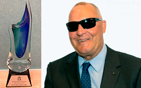 Image of Doug Sloan OAM receives the Healthy and Active Living Award.
