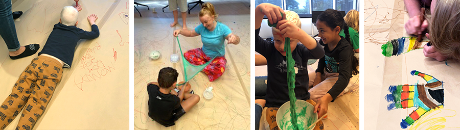 Image of Toe drawing and slimy fart noises. Music, art and slime - We really joined in!
