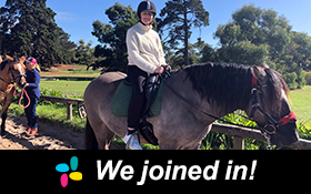 Image of Horse riding holiday fun. We joined in!