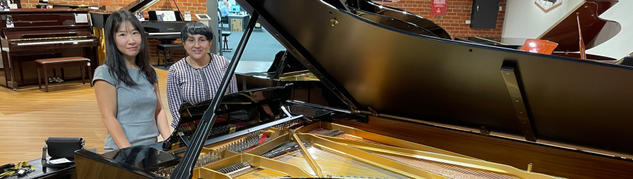 image of Creating music with her piano buddy, Jermin, has become very special to Hitomi.