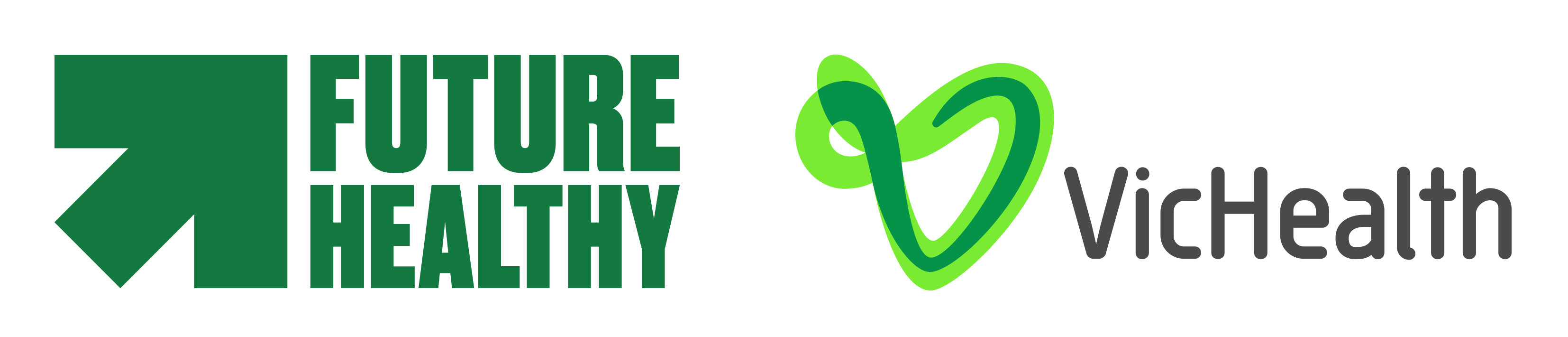 Future Healthy logo with VicHealth logo