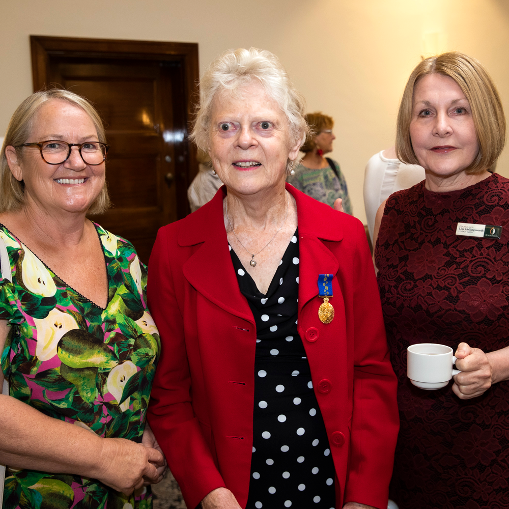 Group photo of Caroline & Kaye with Cr Lisa Hollingsworth